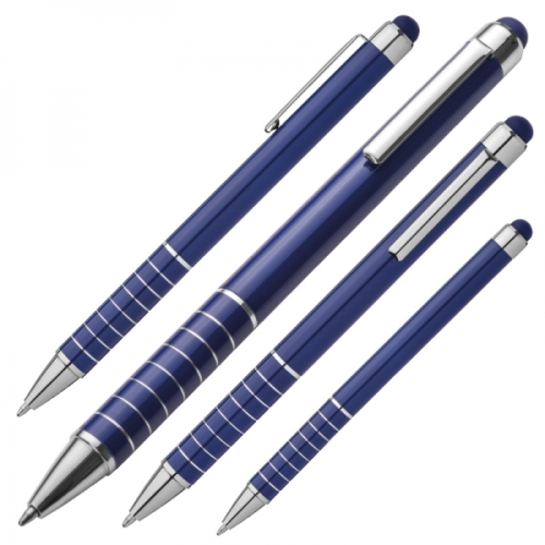 Długopis metalowy touch pen LUEBO niebieski 041804 (1)