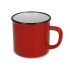 Kubek ceramiczny w stylu emalii 280ml Czerwony LT51111-N0021  thumbnail