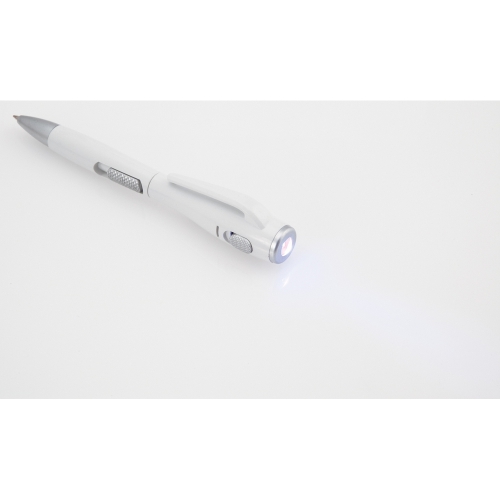 Długopis, lampka LED biały V1475/A-02 (1)