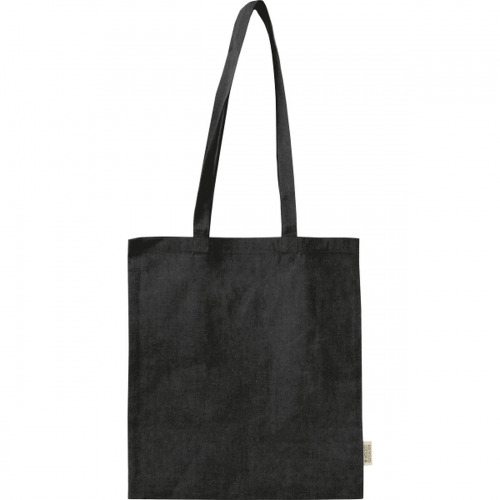 Torba bawełniana z długimi uszami 180g/m2 z materiałów z recyklingu GLEN Czarny 6469803 (1)