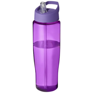Bidon H2O Tempo® o pojemności 700 ml z wieczkiem z słomką Fioletowy