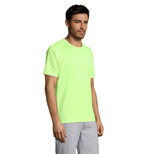 SPORTY Męski T-SHIRT 140g Neon yellow S11939-NE-XXL (2)