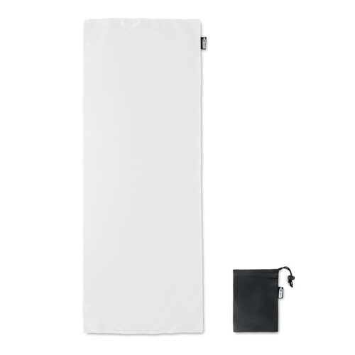 Ręcznik z etui, RPET biały MO9918-06 (2)