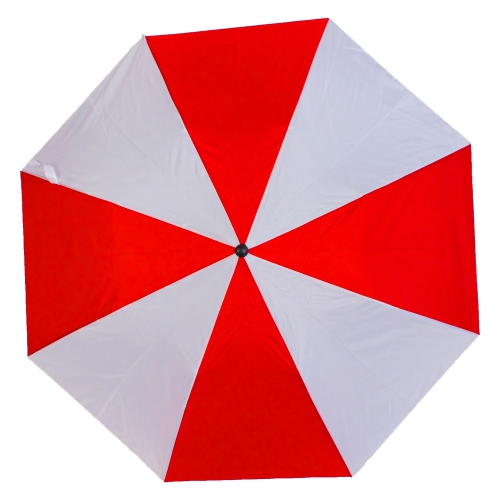 Parasol manualny, składany biało-czerwony V4215-52 (1)