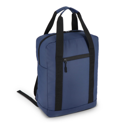 Plecak z powłoką PU, wykonany z materiału R-PET 600D, 27,5 x 12 x 37,5 cm, 12 l Ciemnoniebieski LT95362-N0010 