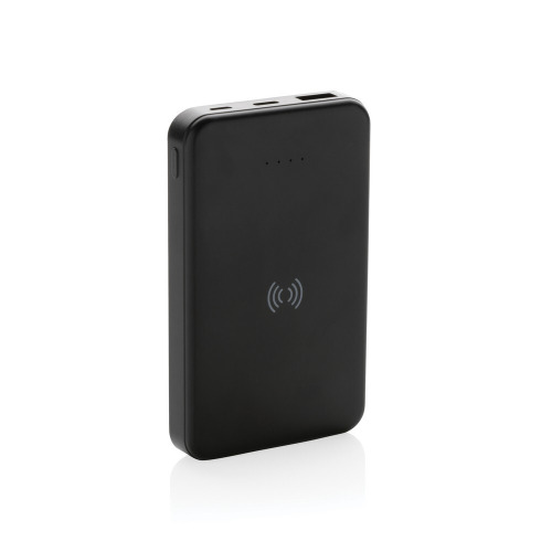 Power bank 5000 mAh, ładowarka bezprzewodowa 5W Czarny P322.621 (13)