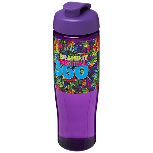 Bidon H2O Tempo® o pojemności 700 ml z wieczkiem zaciskowym Fioletowy 21004023 (1)