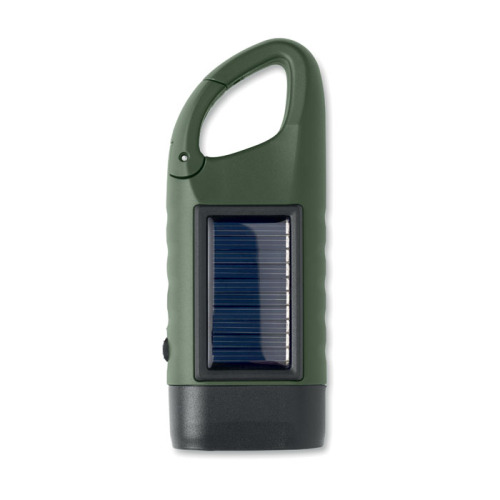 Latarka solarna z korbą dynamo Ciemnozielony MO3149-60 (3)