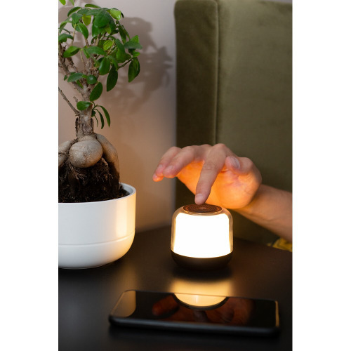Głośnik bezprzewodowy 5W, lampka RGB | Seamus Czarny V0049-03 (1)