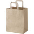 Kraft torba papierowa 80 g/m2 z płaskimi uchwytami — 25 x 15 x 32 cm Kraftowy brąz 1PQ01206 (2) thumbnail