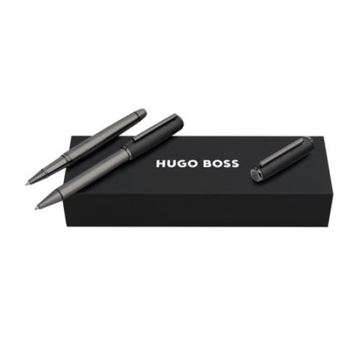 Zestaw upominkowy Hugo Boss długopis i pióro kulkowe HSL5654A + HSL5655A Czarny HPBR565A 