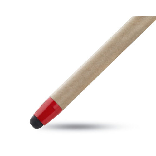 Dotykowy długopis z recyklingu czerwony MO8089-05 (1)