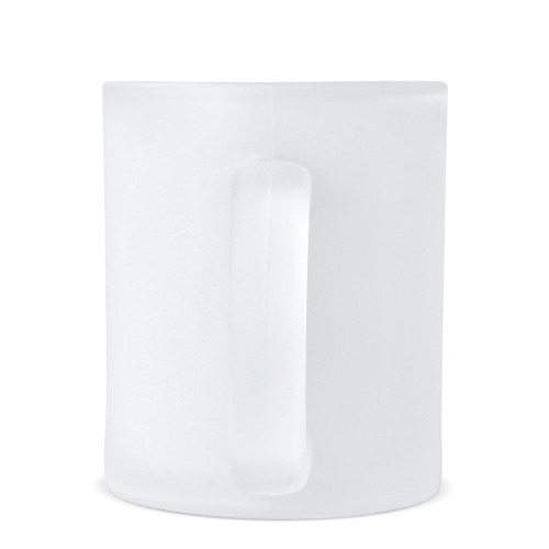 Szklany matowy kubek subli Mallorca 335ml Ecru / transparentny LT51108-N5404 (3)