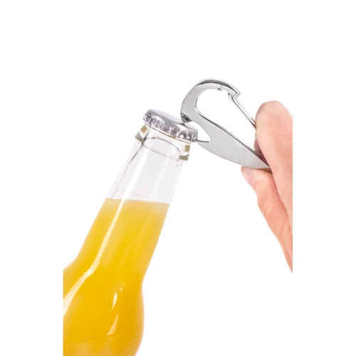 Brelok do kluczy, karabińczyk, otwieracz do butelek Srebrny V0591-32 (1)