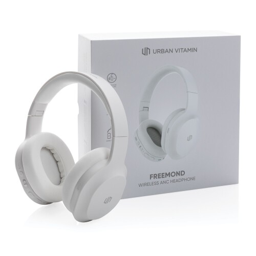 Bezprzewodowe słuchawki nauszne Urban Vitamin Freemond ANC biały P329.743 (17)