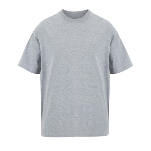 BOXY MEN T-SHIRT OVERSIZE Jasnoszary Melanż S03806-DH-L 