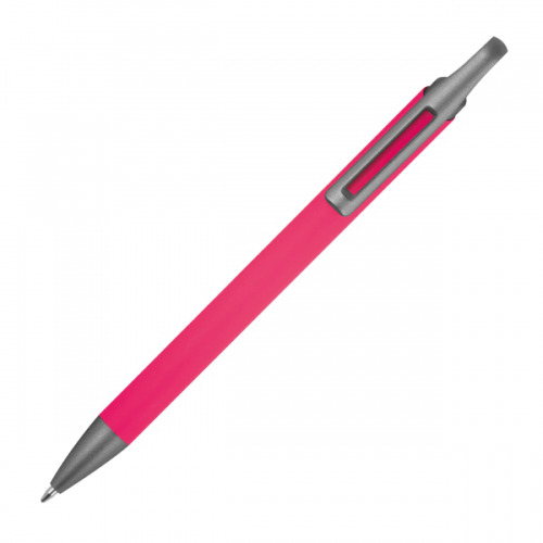 Długopis aluminiowy z recyklingu półżelowy KAROLINE Różowy 1444011 (3)