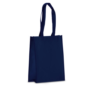 R-PET Torba transportowa laminowana włóknina 24 x 11 x 30cm 105g/m² Ciemnoniebieski