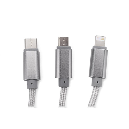 Kabel USB 3 w 1 TALA Srebrny 09071-00 (4)
