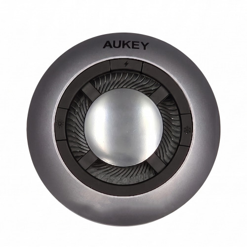Magnetyczna ładowarka bezprzewodowa 15W z wentylatorem Aukey Grafitowy VAM10-15 (3)