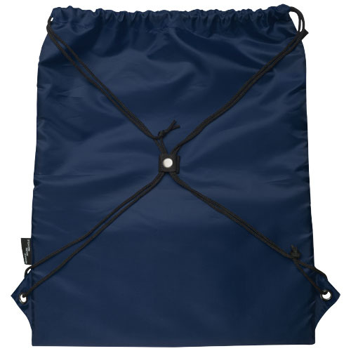 Adventure termoizolowana torba ściągana sznurkiem o pojemności 9 l z materiału z recyklingu z certyfikatem GRS Granatowy 12064755 (7)