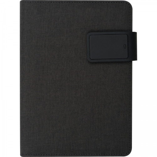 Folder A5 z notatnikiem w linie i power bankiem 4000 mAh GIACOMO Niebieski 2075204 (5)