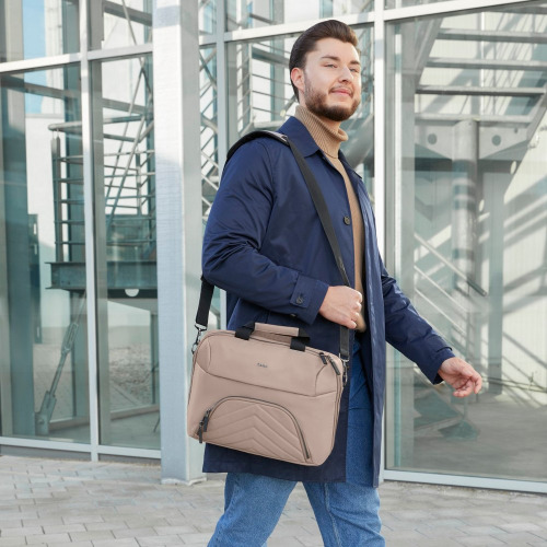 Torba na laptopa 15,6"-16,2" Hama Lightweight Premium Beżowy VH046-20 (1)