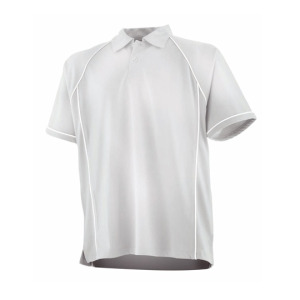 Koszulka Polo Klasyczna Poliester Oddychający - Navy & Red