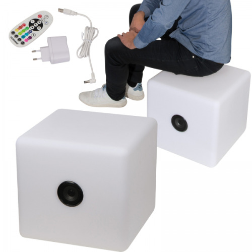 Głośnik bluetooth świecący XXL DONATO Biały 8073506 (2)