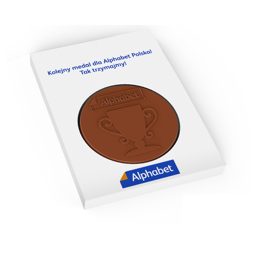 Czekoladowy medal Czekolada mleczna SU-0314OG2 