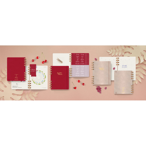 Spiralny kalendarz MOLESKINE Undated Life Różowy VM690-21 (1)