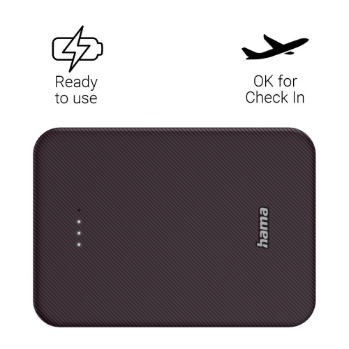 Power bank 10000 mAh Hama Power Pack Burgund VH023-12 (3)
