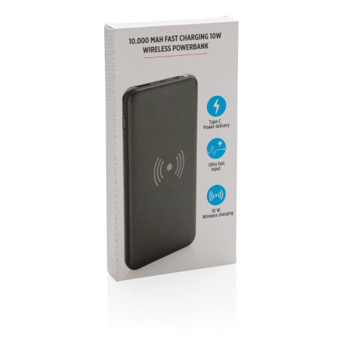 Bezprzewodowy power bank 10000 mAh z PD Szary P322.142 (12)