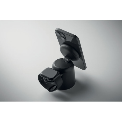 Ładowarka bezprzew 3 w 1, 15 W Czarny MO2732-03 (4)