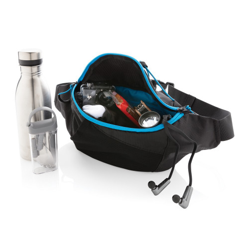 Saszetka zapinana w pasie Explorer Czarny, niebieski P730.031 (4)
