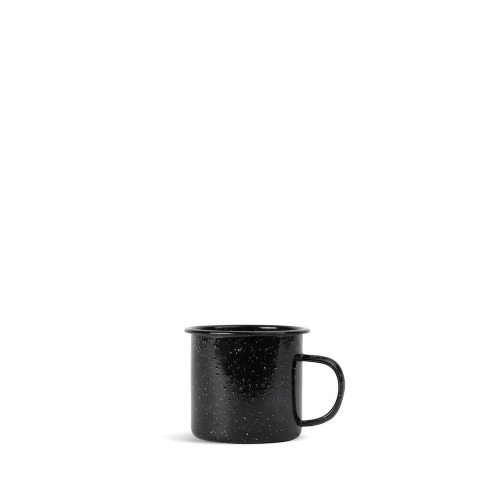DORIS EMALIOWANY KUBEK, CZARNY Czarny 5018412- 