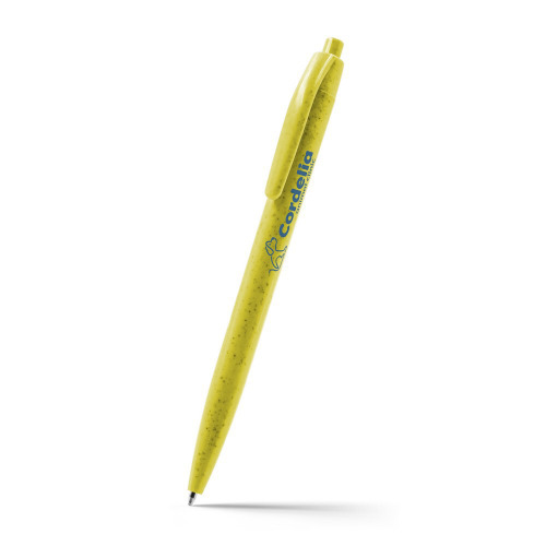 Długopis z włókien słomy pszenicznej żółty V1979-08 (5)