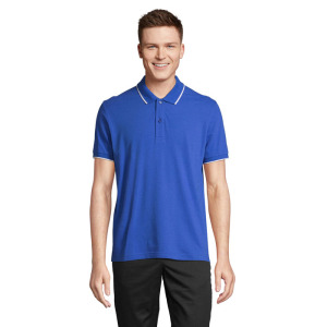 PALERMO POLO SHIRT Królewski Niebieski/biały