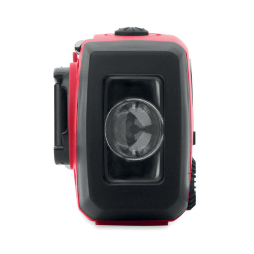 Przenośne radio z latarką LED Czerwony MO2746-05 (2)