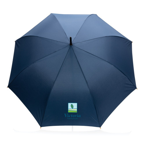 Bambusowy parasol automatyczny 27" AWARE™ RPET Niebieski P850.665 (4)