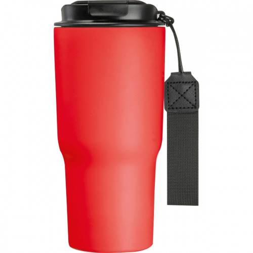 Kubek termiczny 550 ml ze stali z recyklingu DANA Czerwony 8523905 (3)