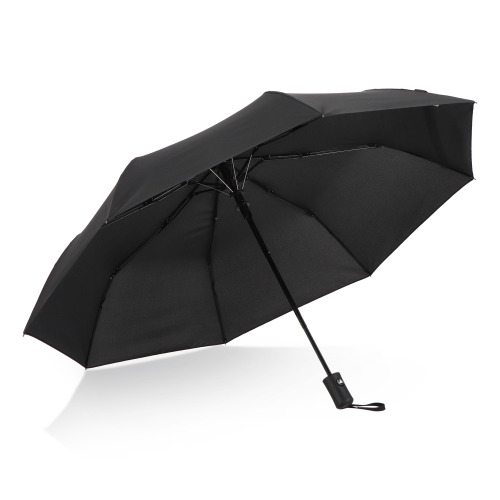 Daintree 190T Pongee 21.5" Składany parasol automatyczny, wiatroodporny Czarny LT97116-N0002 