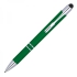 Długopis plastikowy touch pen z podświetlanym logo WORLD zielony 089209  thumbnail