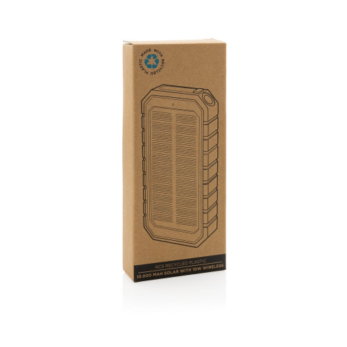 Power bank 10000 mAh, ładowarka słoneczna Czarny P322.451 (9)