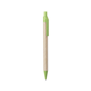 Długopis z kartonu z recyklingu zielony
