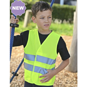 Kamizelka Ochronna Dziecięca Siatkowa Hi-Vis