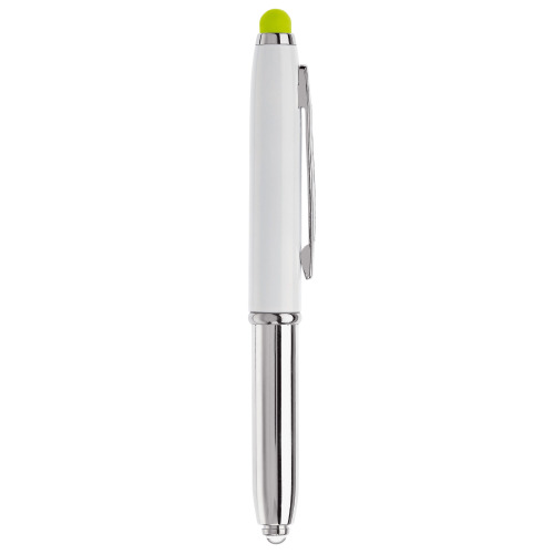 Długopis Stylus Shine+rysik Biały / jasnozielony LT87794-N0132 (1)