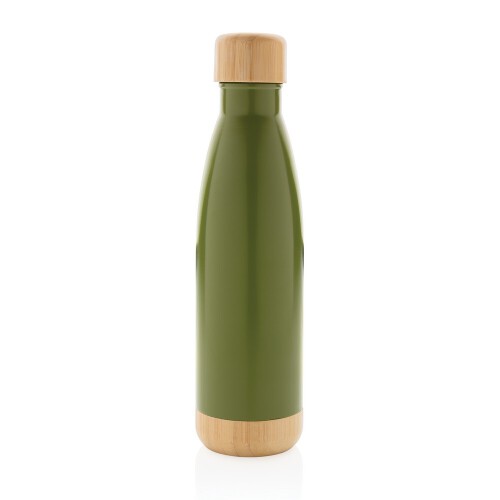 Butelka termiczna 700 ml, bambusowy element zielony P436.797 (1)