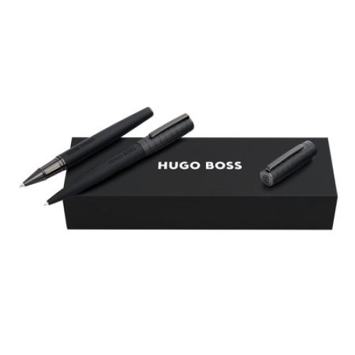 Zestaw upominkowy Hugo Boss długopis i pióro kulkowe HSK5744A + HSK5745A Czarny HPBR574A 