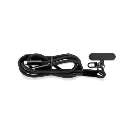 Smycz do telefonu z funkcją ładowania 60W CHARD Czarny 09180-02 (3)